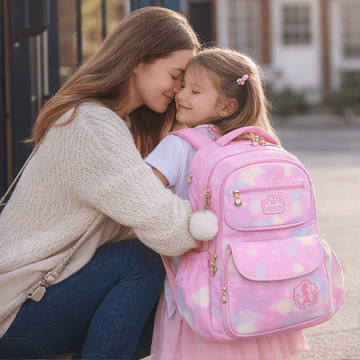 Bolsa Escolar Infantil Meninas Com Vários Compartimentos