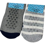 4 Pares Meia Infantil Sapatilha Antiderrapante Menino Menina