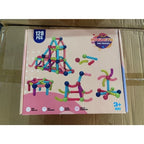 Blocos Magnéticos MonteKids® Brinquedo Educativo de Montar Para Crianças