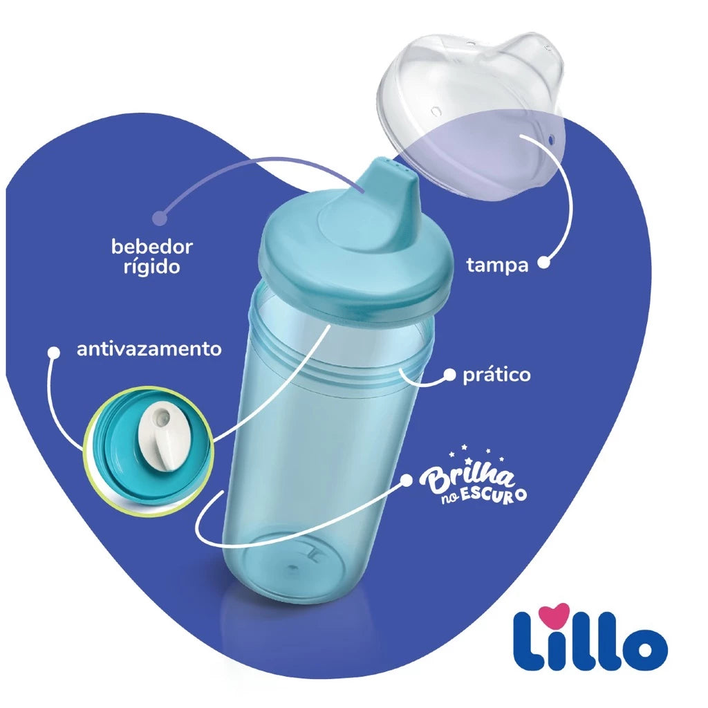 Copo Antivazamento Glow Max 320ml Lillo