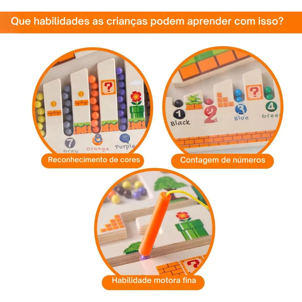 Labirinto Magnético Infantil Brinquedo Educativo Montessori