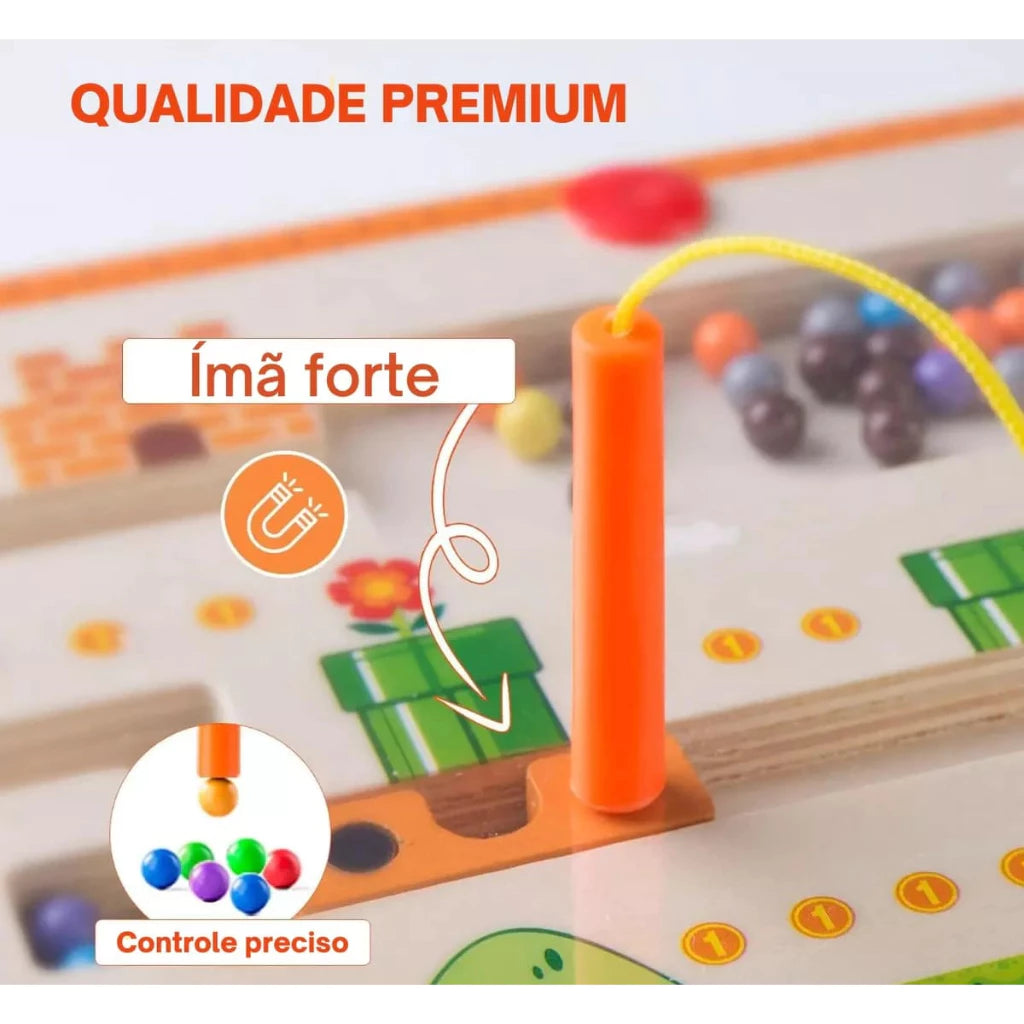 Labirinto Magnético Infantil Brinquedo Educativo Montessori