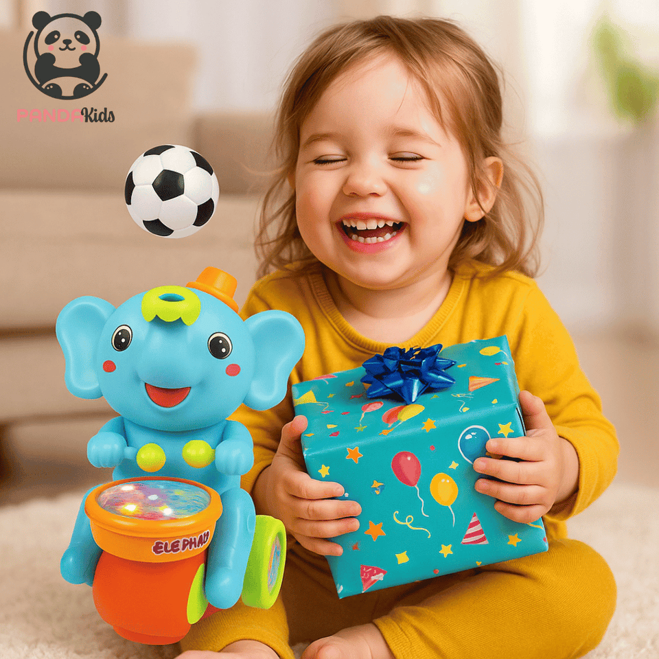 EliPop - Brinquedo Interativo Elefante Musical Dança com Bola Flutuante