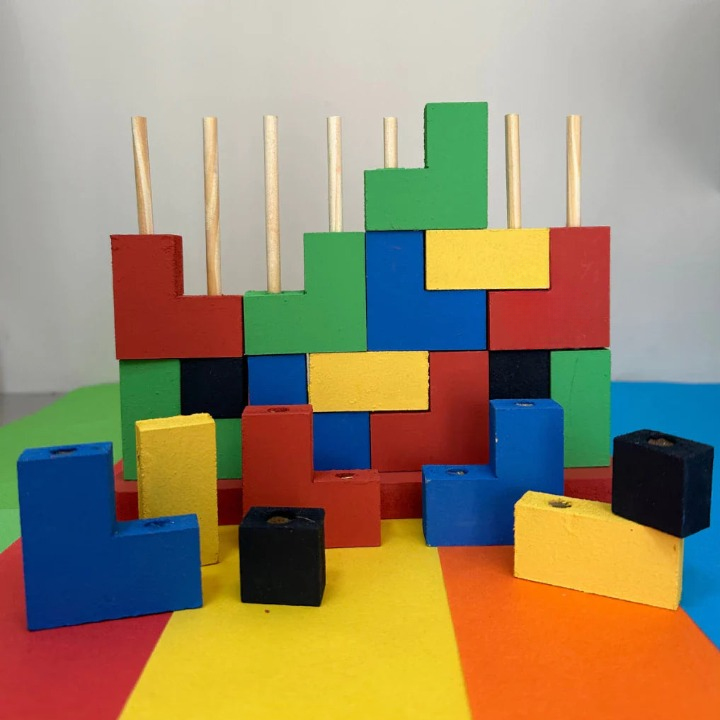 Kit Brinquedos Pedagógicos Educativos Madeira MDF