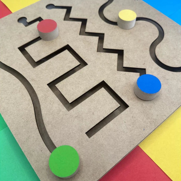 Kit Brinquedos Pedagógicos Educativos Madeira MDF