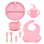 Kit de Silicone Alimentação Infantil com 8 Peças Completo