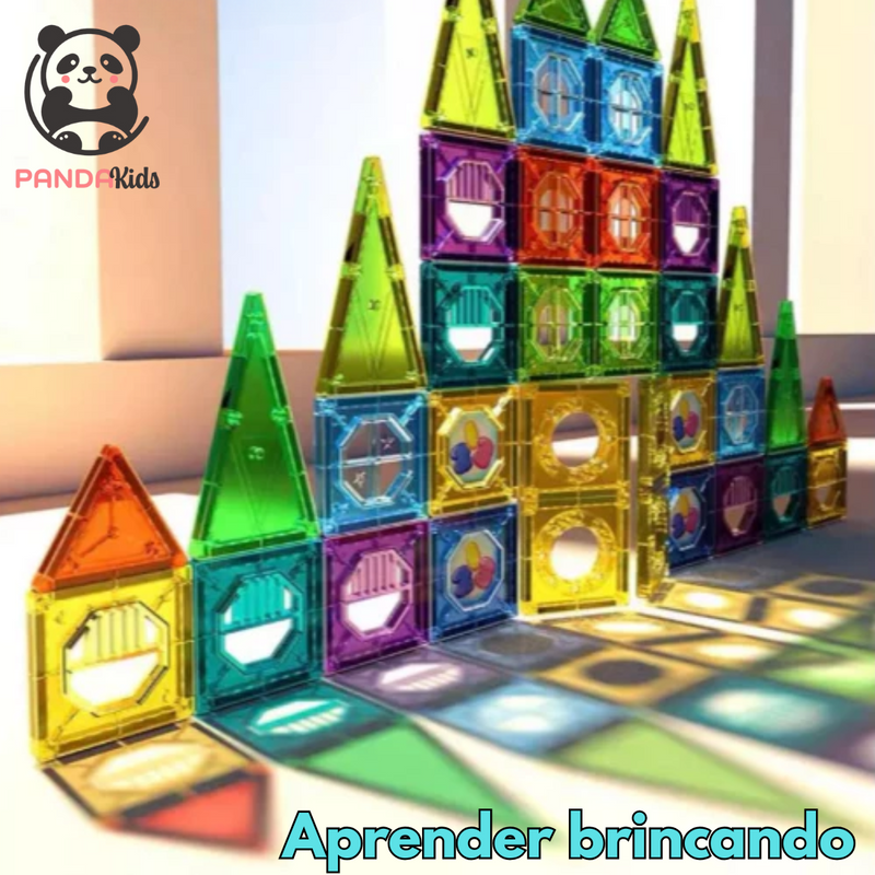 Blocos Magnéticos de Montar – 40, 60 ou 105 Peças