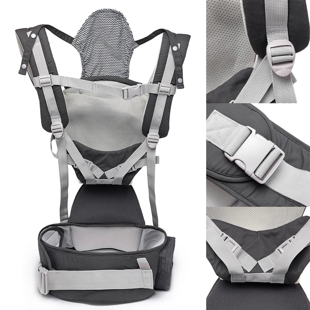Canguru Ergonômico Lequeen Passeio Conforto Mamãe Bebê