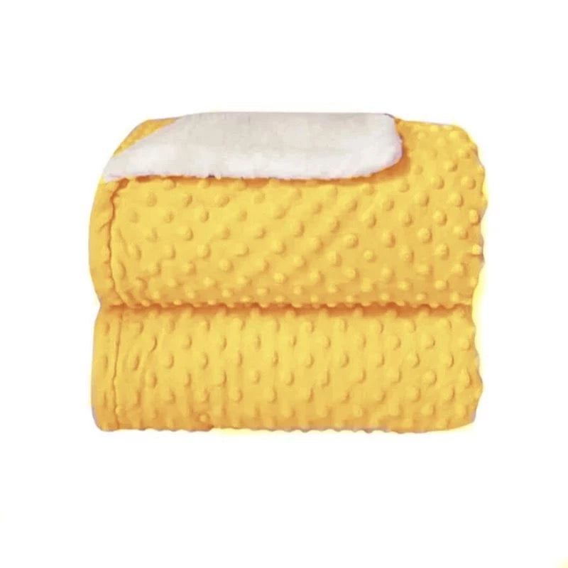 Cobertor Manta de Bebê com Sherpa Dupla Face Antialérgico Quentinho e Macio