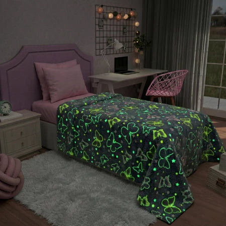 Cobertor Manta Infantil Menina Menino Brilha No Escuro Quentinho e Macio