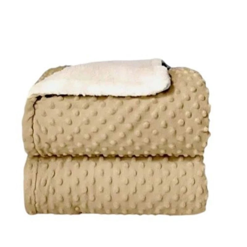 Cobertor Manta de Bebê com Sherpa Dupla Face Antialérgico Quentinho e Macio