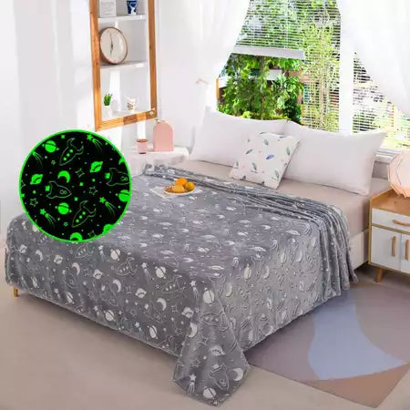 Cobertor Manta Infantil Menina Menino Brilha No Escuro Quentinho e Macio