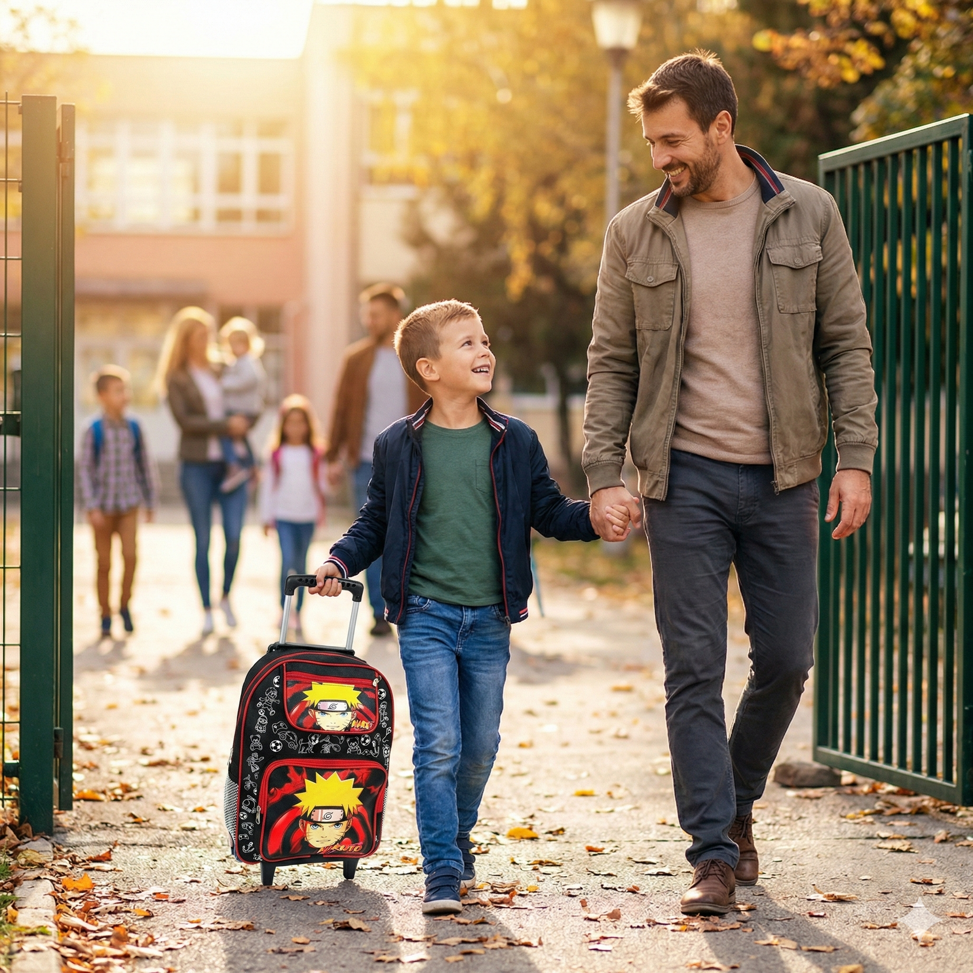 Mochila Escolar Infantil Com Rodinhas E Alças De Silicone Heróis e Princesas Para Meninos e Meninas