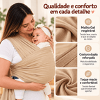 Wrap Sling para Bebê 5m em Malha Gel