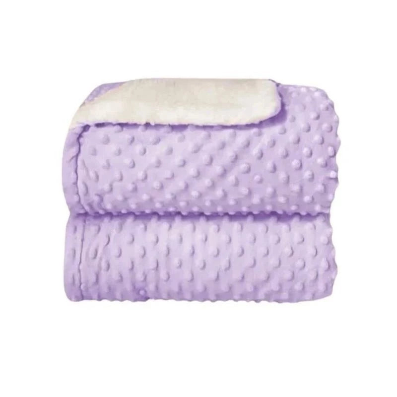 Cobertor Manta de Bebê com Sherpa Dupla Face Antialérgico Quentinho e Macio