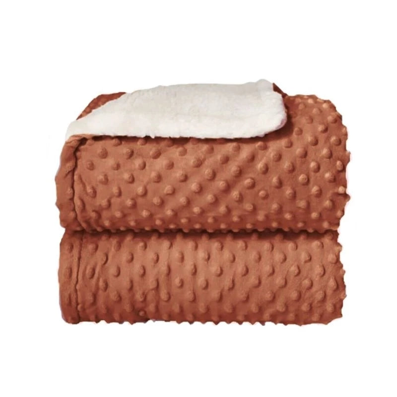 Cobertor Manta de Bebê com Sherpa Dupla Face Antialérgico Quentinho e Macio