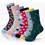 Kit Meia Infantil Menina Cano Médio Estampada Confortável Resistente 3 a 12 Pares