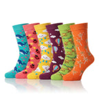 Kit Meia Infantil Menina Cano Médio Estampada Confortável Resistente 3 a 12 Pares