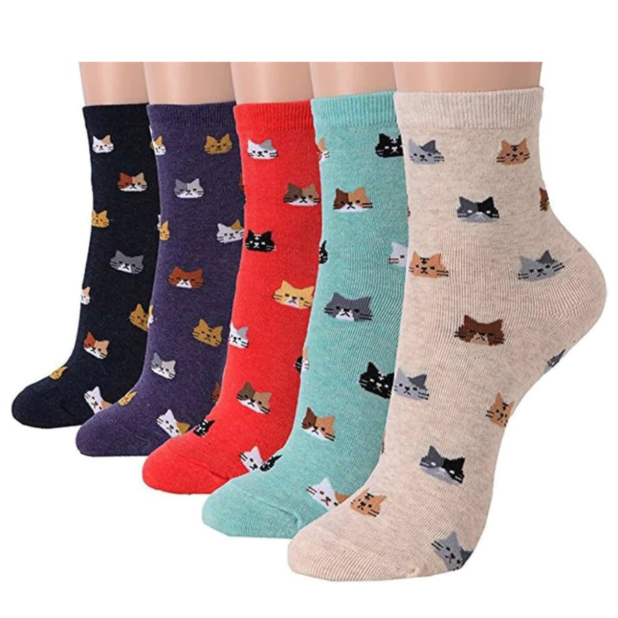 Kit Meia Infantil Menina Cano Médio Estampada Confortável Resistente 3 a 12 Pares