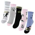 Kit Meia Infantil Menina Cano Médio Estampada Confortável Resistente 3 a 12 Pares