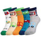 Kit Meia Infantil Menino Cano Médio Estampada Confortável Resistente 3 a 12 Pares