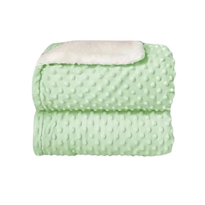 Cobertor Manta de Bebê com Sherpa Dupla Face Antialérgico Quentinho e Macio