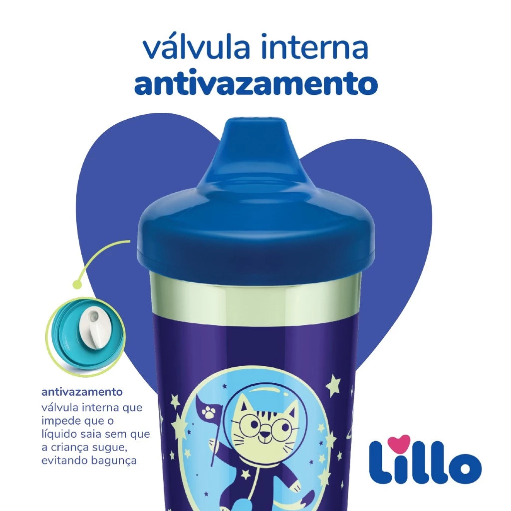 Copo Antivazamento Glow Max 320ml Lillo