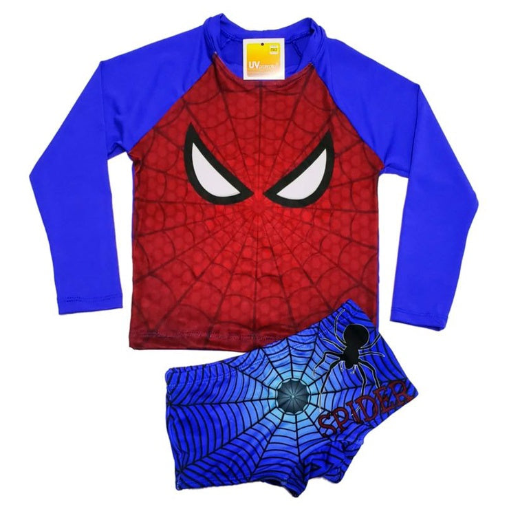 Conjunto Blusa + Sunga Proteção UV Solar Natação Menino