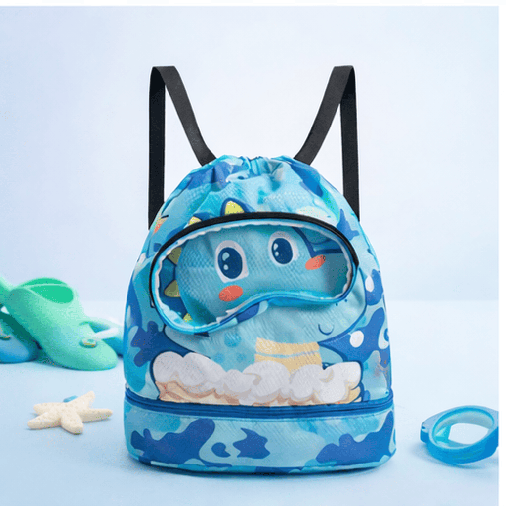 Bolsa de Natação Infantil Menino Menina Impermeável Organizadora Guarda Óculos Roupa Chinelo