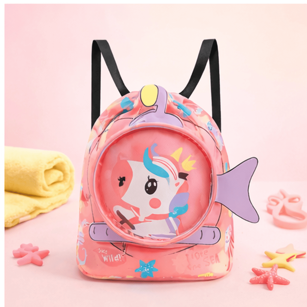Bolsa de Natação Infantil Menino Menina Impermeável Organizadora Guarda Óculos Roupa Chinelo