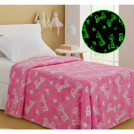 Cobertor Manta Infantil Menina Menino Brilha No Escuro Quentinho e Macio