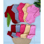 Conjunto Bebê Body Manga Longa e Calça - Kit 6 Peças