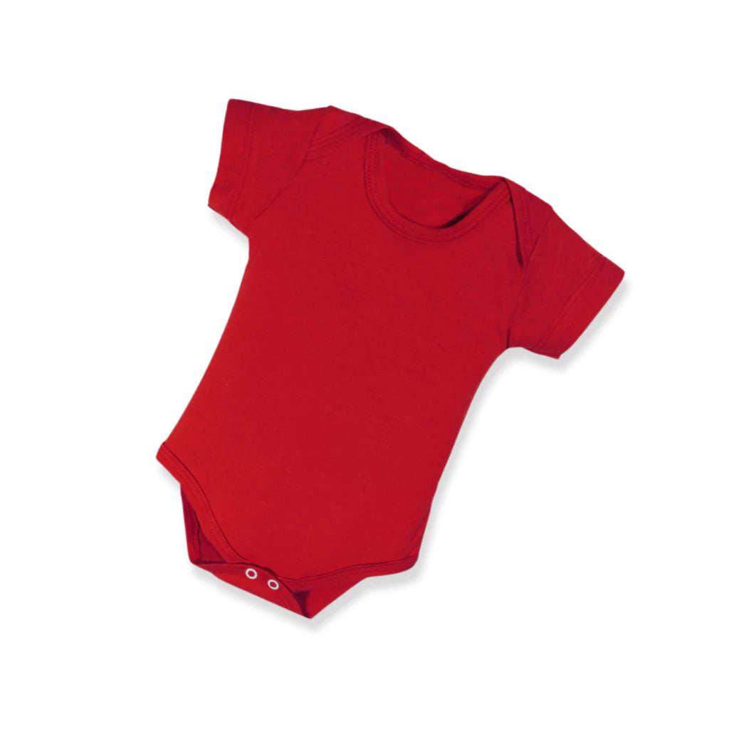 Kit 5 Peças Body Bebê Manga Curta Malha Lisa 100% Algodão