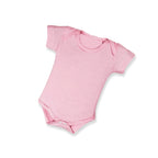 Kit 5 Peças Body Bebê Manga Curta Malha Lisa 100% Algodão