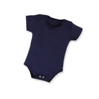 Kit 5 Peças Body Bebê Manga Curta Malha Lisa 100% Algodão