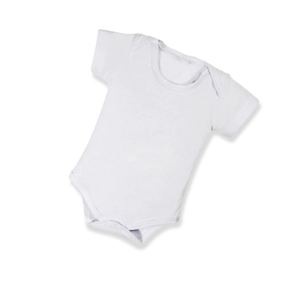 Kit 5 Peças Body Bebê Manga Curta Malha Lisa 100% Algodão