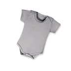 Kit 5 Peças Body Bebê Manga Curta Malha Lisa 100% Algodão