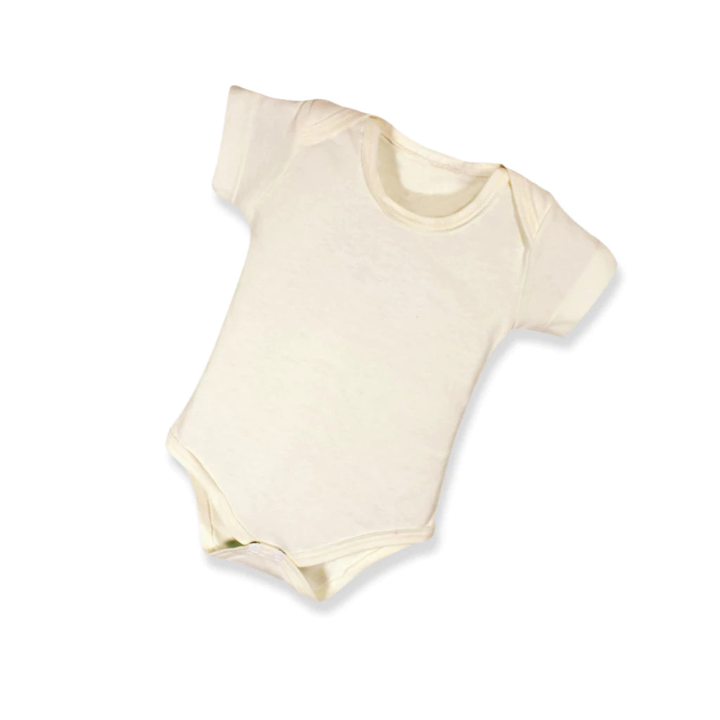 Kit 5 Peças Body Bebê Manga Curta Malha Lisa 100% Algodão