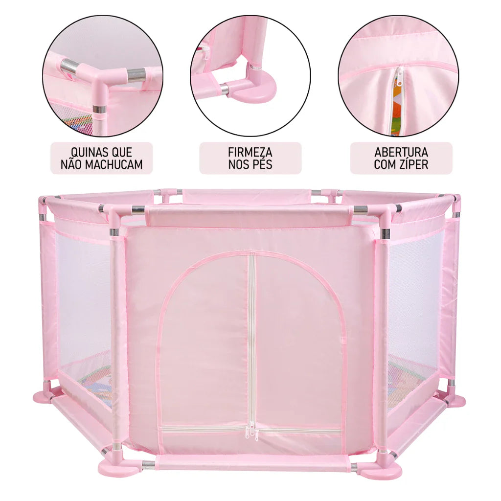 Cercadinho Para Bebê Infantil Colorido Chiqueirinho