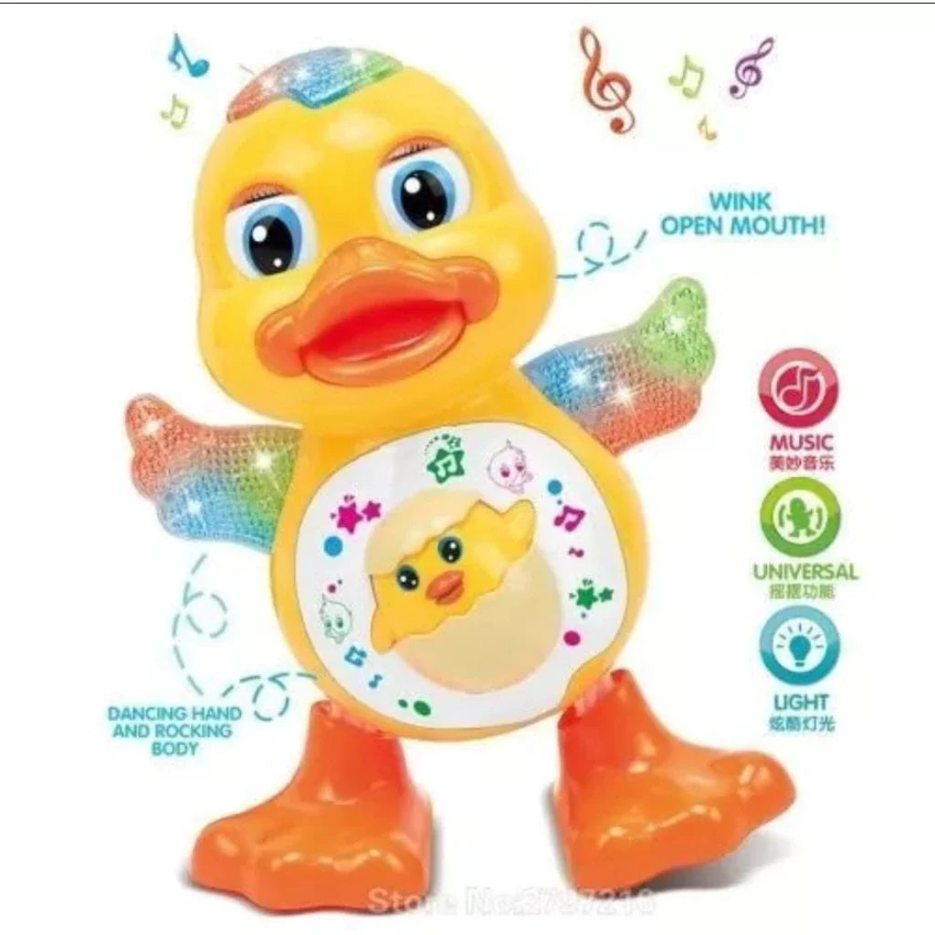Brinquedo Infantil Pato Dançante Musical Com Luzes Ducky Panda