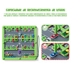 Labirinto Magnético do Alfabeto Madeira Montessori Brinquedos Infantil