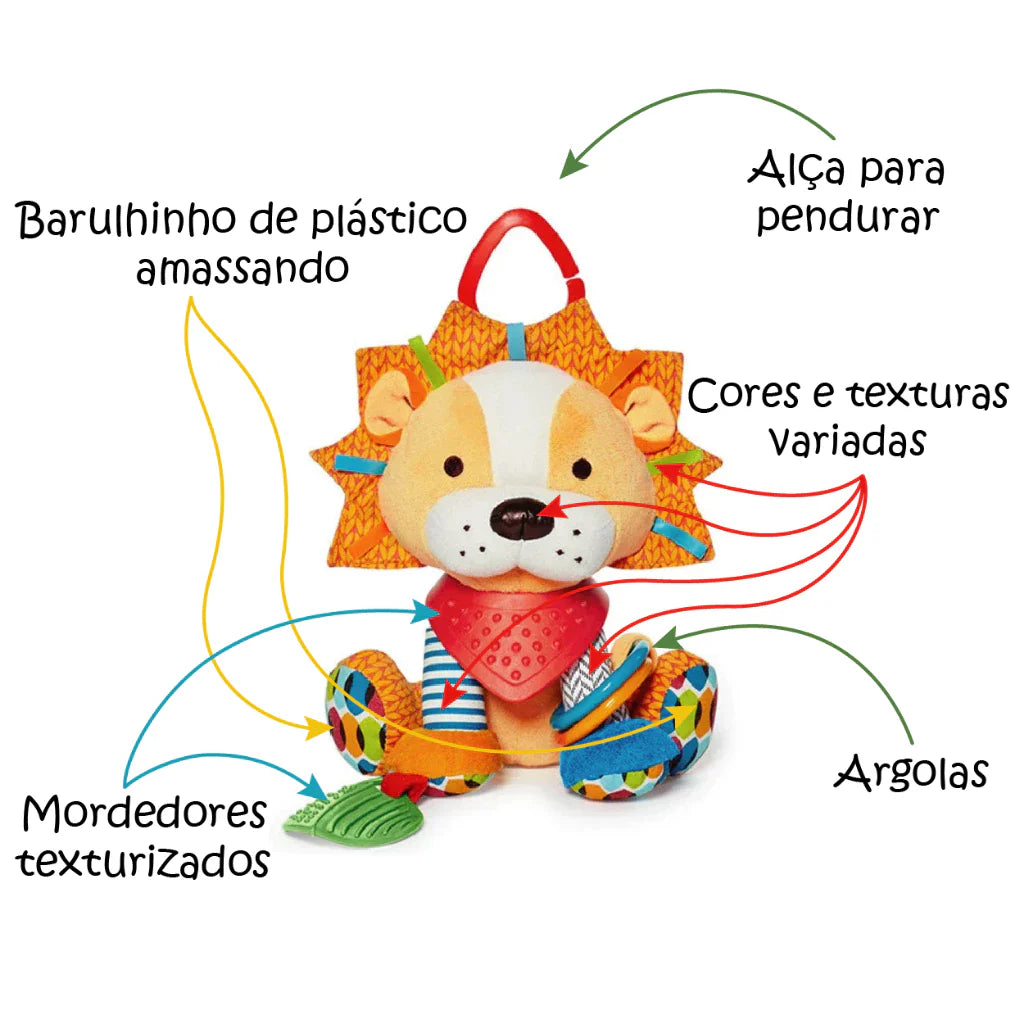 Pelúcia Fofoluxo com Chocalho e Mordedor