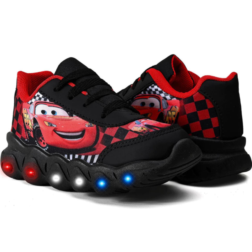 Tênis Infantil Menino Com Led McQueen