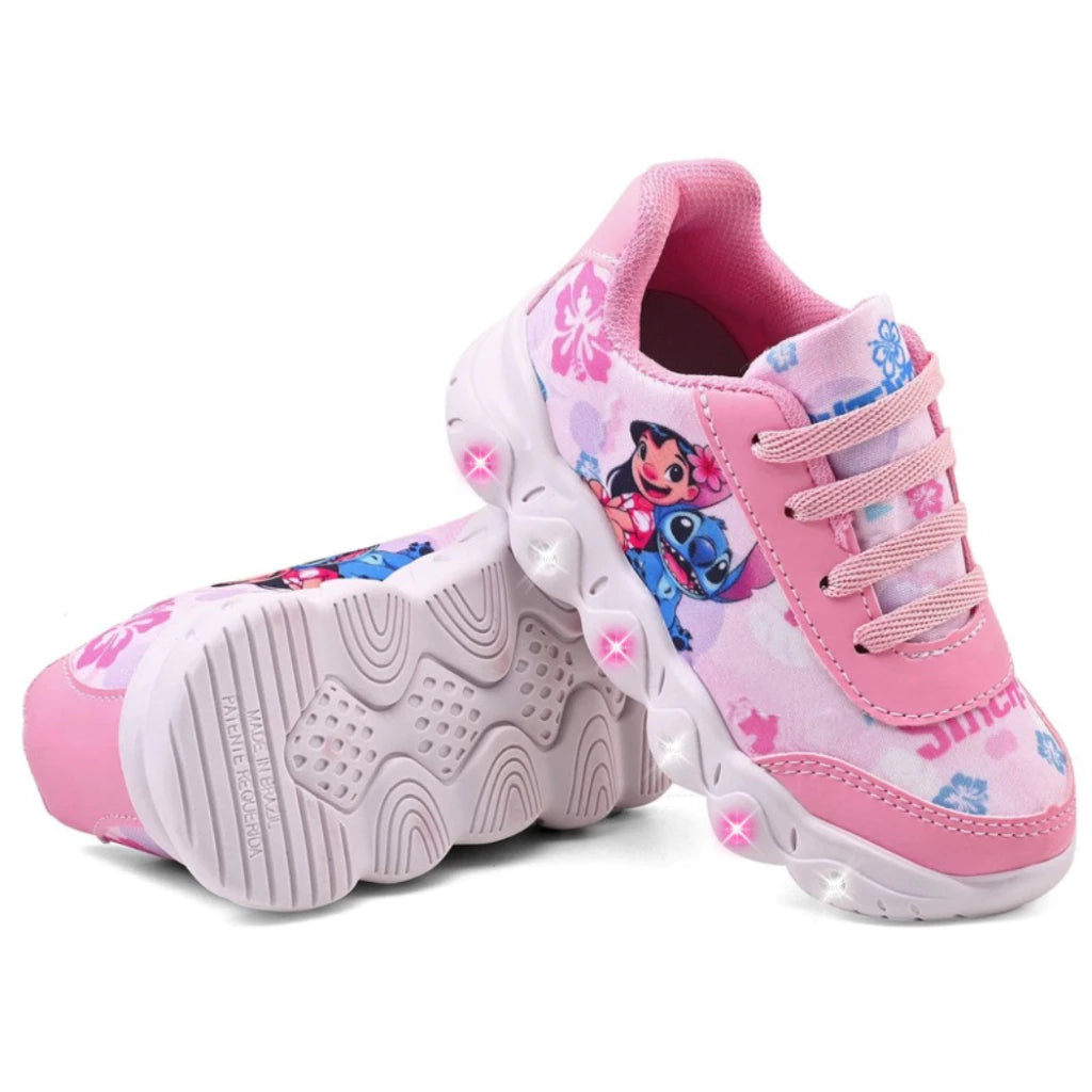 Tênis Stitch Infantil com Luzes LED