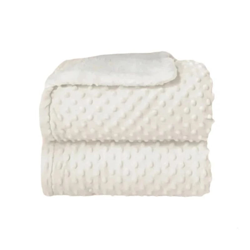 Cobertor Manta de Bebê com Sherpa Dupla Face Antialérgico Quentinho e Macio