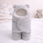 Saco de Dormir Para Bebê Menino Menina com Sherpa Peluciado Quentinho Macio