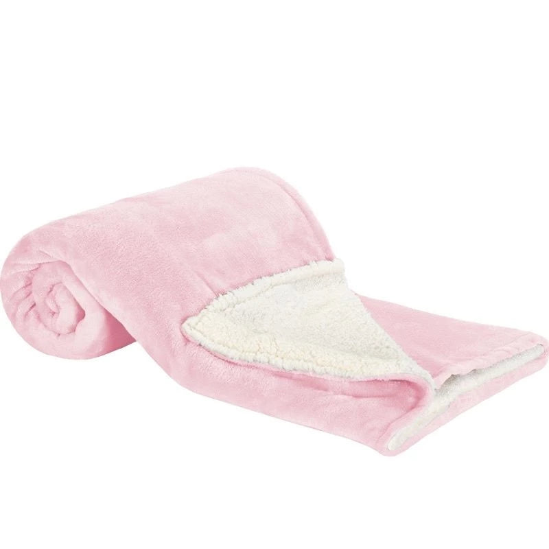 Manta Coberta Dupla Face Tecido Soft Sherpa Macia e Quentinha para Bebê