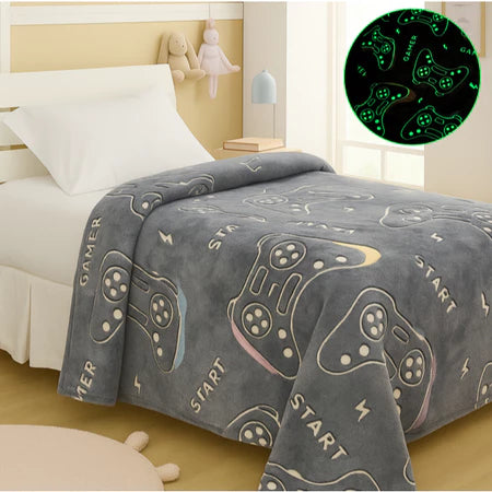 Cobertor Manta Infantil Menina Menino Brilha No Escuro Quentinho e Macio