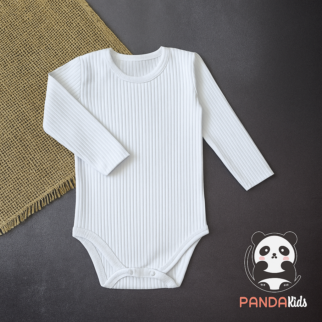 Conjunto Bebê Body Manga Longa + Calça Canelada - 6 Peças