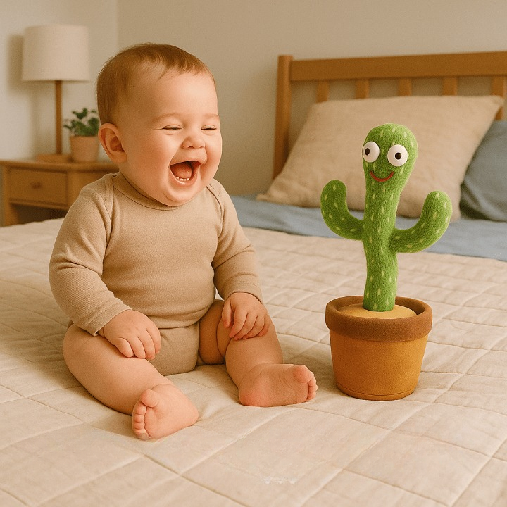 Cacto Dançante Falante Interativo - Brinquedo para Bebês e Crianças